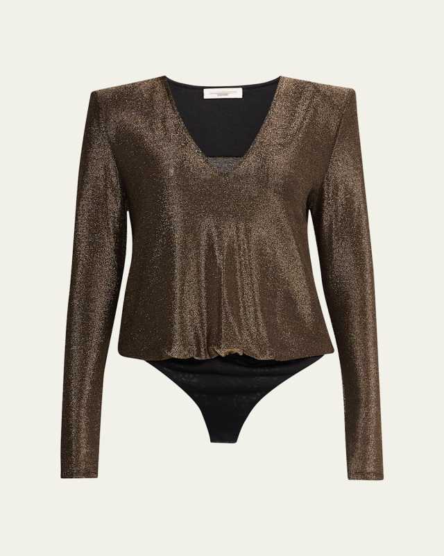 Micheline Metallic Bodysuit